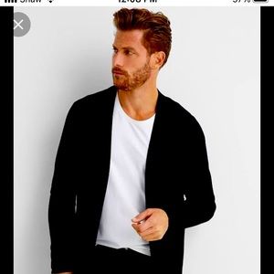Mens true black ribbed shawl cardigan! In excellent condition ! Only worn twice